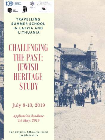 Call for Applications: “Challenging the Past: Jewish Heritage Study”
