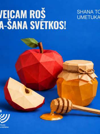 Latvijas Ebreju kopienas prezidents Arkādijs Suharenko sveic Roš ha-Šana svētkos